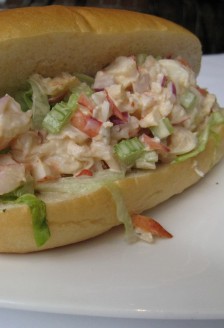 Lobster roll, Cork and Fin, 221 Carrall Street, Gastown, Vancouver