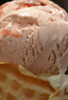 Strawberry Honey Balsamic ice cream with black pepper, Salt and Straw, 2035 NE Alberta St., Portland, OR