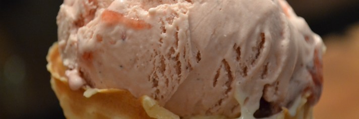 Strawberry Honey Balsamic ice cream with black pepper, Salt and Straw, 2035 NE Alberta St., Portland, OR